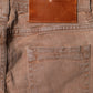 Acht Brown Cotton Slim Fit Denim Low Waist Jeans