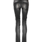 Acht Dark Gray Cotton Slim Fit Denim Low Waist Denim Jeans