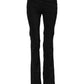 Ermanno Scervino Black Cotton Stretch Flared Bootcut Denim Jeans