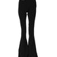 Dsquared² Black Polyester High Waisted Flared Pants