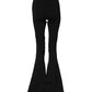Dsquared² Black Polyester High Waisted Flared Pants