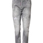Dsquared² Gray Washed Mid Waist Tapered Jeans
