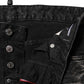 Dsquared² Black Washed Mid Waist Tapered Denim Jeans