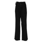 Ermanno Scervino Black Straight Fit High Waist Pants