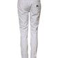 Dolce & Gabbana White Cotton Mid Waisted Women Denim Jeans