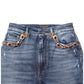 Dolce & Gabbana Blue Rhinestone Embellished Denim Jeans