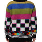 Dolce & Gabbana Multicolor Glitch Design Pullover Sweater