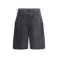 7FOR Denim Caviar Shorts