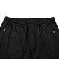 Dolce & Gabbana Black Striped Wool Men Jogger Pants