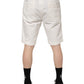 Dolce & Gabbana White Chinos Cotton Stretch Men Casual Shorts