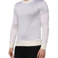 Dolce & Gabbana White Silk Crew Neck Long Sleeves T-shirt