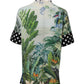 Dolce & Gabbana Multicolor Printed Silk Collared Shirt Top