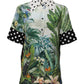 Dolce & Gabbana Multicolor Printed Silk Collared Shirt Top