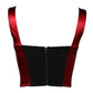 Dolce & Gabbana Red Bustier Sleeveless Corset Cropped Top
