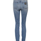 Dolce & Gabbana Blue Washed Skinny High Waist Denim Jeans