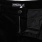 Dolce & Gabbana Black Cotton Skinny Capri Cropped Denim Jeans