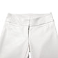 Dolce & Gabbana White Polyurethane High Waist Tapered Pants