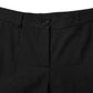 Dolce & Gabbana Black Wool High Waist Tapered Pants