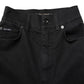 Dolce & Gabbana Black Cotton High Waist Skinny Denim Jeans