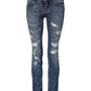Dolce & Gabbana Blue PRETTY Tattered Skinny Denim Jeans