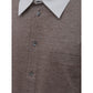 Corneliani Bicolor Cotton Shortsleeve