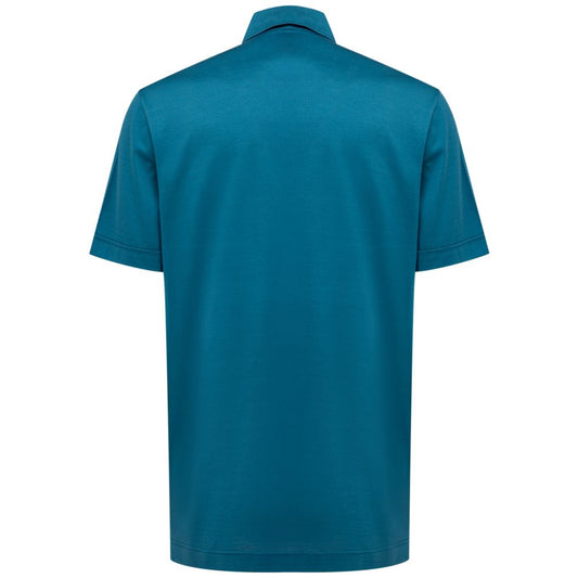 Canali Blue Cotton Shirt