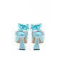 MACH & MACH Blue Leather Platform