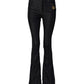 Dolce & Gabbana Black Cotton Mid Waist Bootcut Denim Jeans
