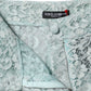Dolce & Gabbana Mint Green Cotton Floral Lace Trousers Pants
