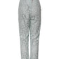 Dolce & Gabbana Mint Green Cotton Floral Lace Trousers Pants