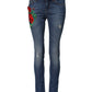 Dolce & Gabbana Blue Cotton Mid Waist Skinny Denim Jeans