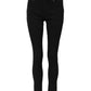 Dolce & Gabbana Black Cotton Logo Skinny MidWaist Denim Jeans
