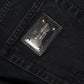 Dolce & Gabbana Black Cotton Tattered Mid Waist Denim Jeans