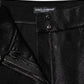 Dolce & Gabbana Black Cotton Stretch Lurex Thread Skinny Pants