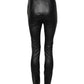 Dolce & Gabbana Black Leather Elastic Waist Pants