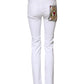 Dolce & Gabbana White GRACE Mid Waisted Skinny Denim Jeans