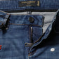 Dolce & Gabbana Blue Cotton Low Waist Skinny Denim Jeans