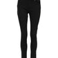 Dolce & Gabbana Black Cotton Logo Skinny Mid Waist Denim Jeans