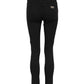 Dolce & Gabbana Black Cotton Logo Skinny Mid Waist Denim Jeans