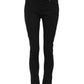 Dolce & Gabbana Black Cotton Logo Skinny Mid Waist Denim Jeans