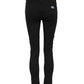 Dolce & Gabbana Black Cotton Logo Skinny Mid Waist Denim Jeans