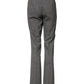 Dolce & Gabbana Gray Checkered High Waist Flared Pants