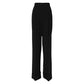 Dolce & Gabbana Black Wool High Waist Formal Pants