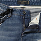 Dolce & Gabbana Blue Play Card Embroidery Skinny Denim Jeans