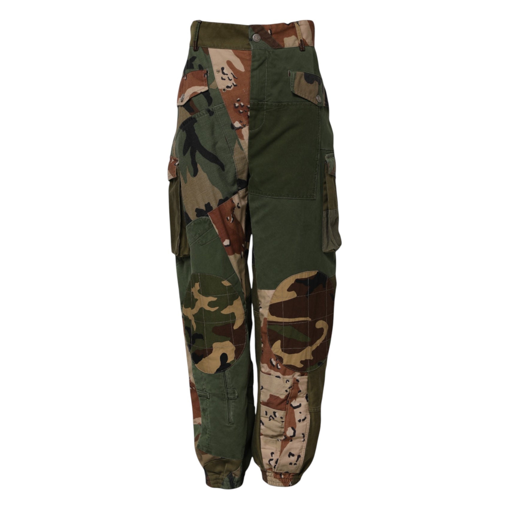 Dolce & Gabbana Multicolor Camouflage Cargo Pants