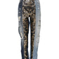 Dolce & Gabbana Multicolor Patchwork Tapered Denim Jeans