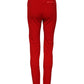 Dolce & Gabbana Red Mid Waist Slim Fit Pants