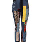 Dolce & Gabbana Multicolor Patchwork Skinny Denim Jeans