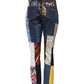 Dolce & Gabbana Multicolor Patchwork Skinny Denim Jeans
