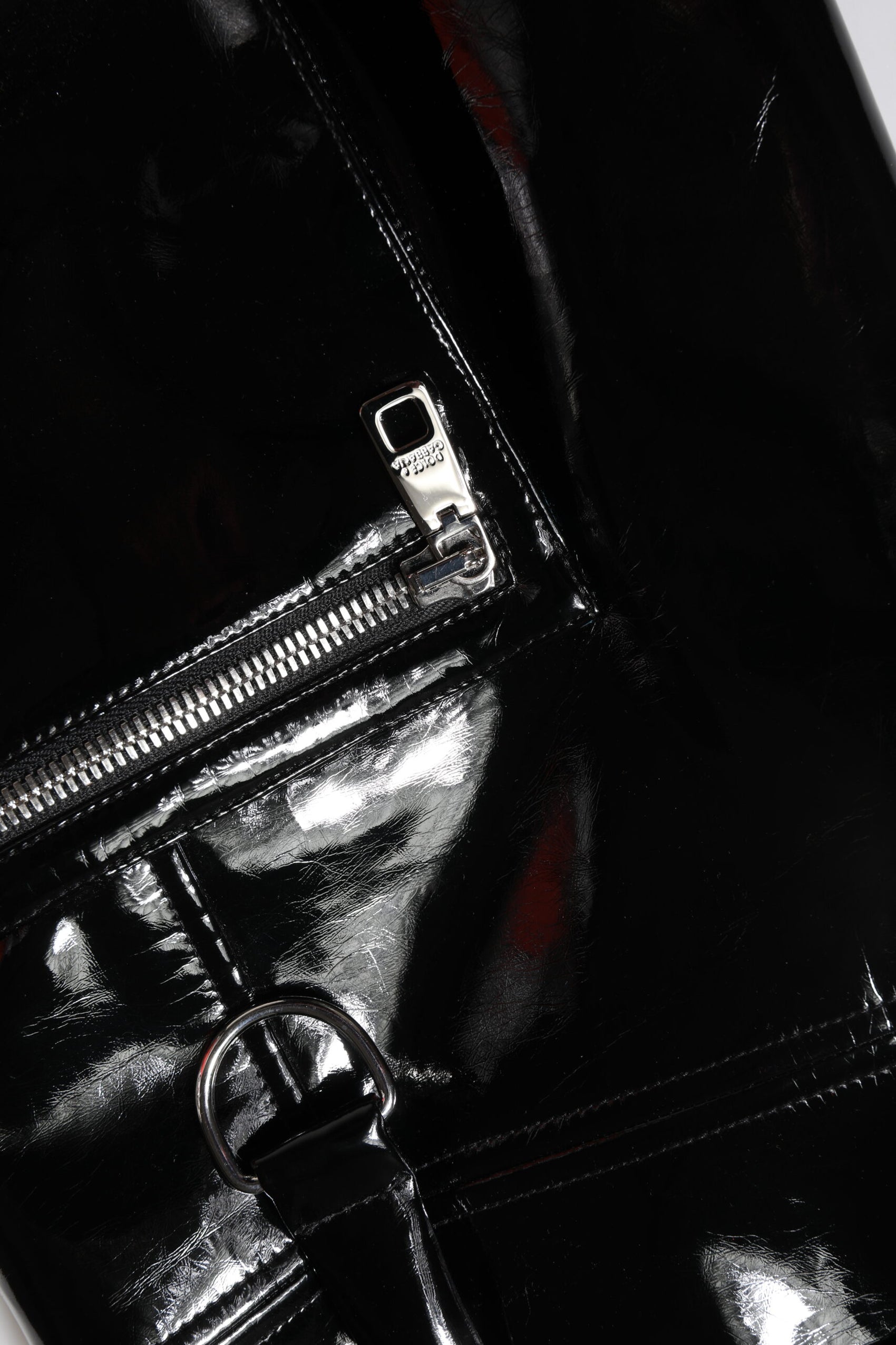 Dolce & Gabbana Black High Waist Cargo Bootcut Pants